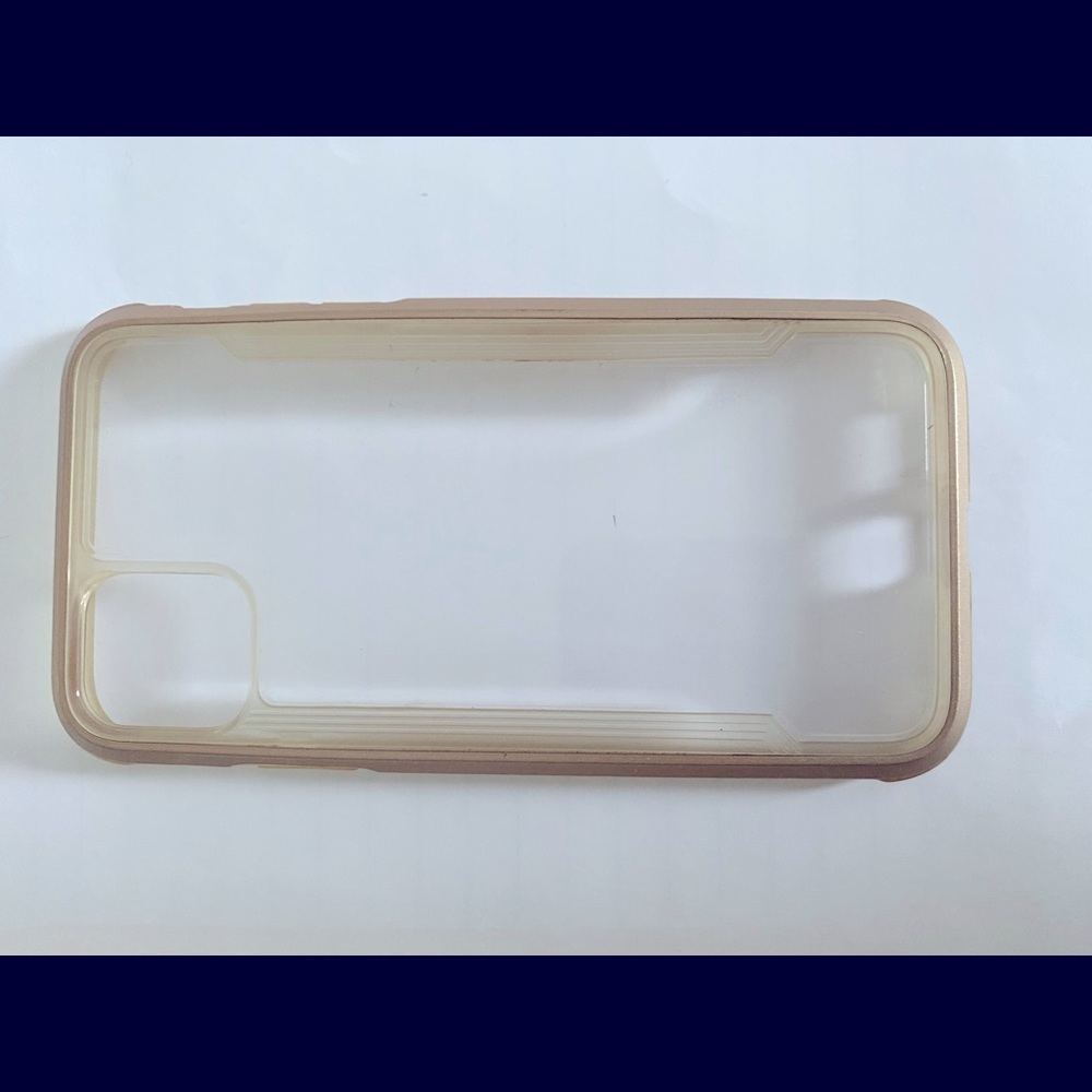 Tanned Rim Clear Back Hard iPhone 11 Case